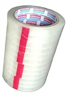 BOPP Single sided Manual handled Cello Tape Self Adhesive, .5 inch or 12mm x 50 meters -Transparent (Pack of 12)