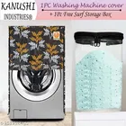 KANUSHI Industries® Washable & Dustproof Front Load Automatic Washing Machine Cover+ 1 Pc Surf Power Storage Box 