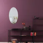 Acrylic Oval Shaped Wall Mirror Stickers 