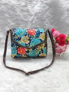 Canvas Sling Bag for Women (Multicolor)