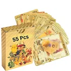 Foil 55 Pcs Playing Cards for Kids (Gold, Set of 1)