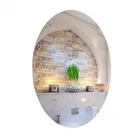 Acrylic Oval Shaped Wall Mirror Stickers 