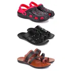 Combo of Flipflops with Clogs for Men 