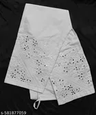 Cotton Solid Pant for Women, White 