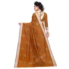 सिद्धिदाता टेक्सटाइल विमेंस कॉटन साड़ी विद अन-स्टीट्च्ड ब्लाउज पीस 