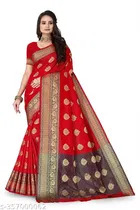 Banarasi Silk Zari Woven Saree for Women 