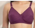 Hosiery Solid Bras for Women, Brown & Pink, Pack of 2 