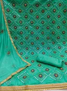 Chanderi Cotton Unstitched Dress Material for Women 