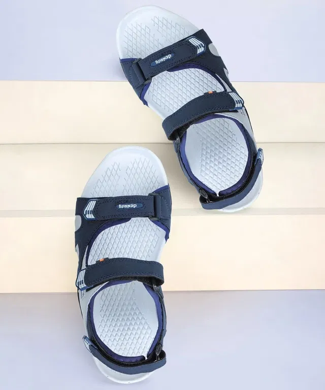 Casual Sandals for Men (Grey, IND-6)