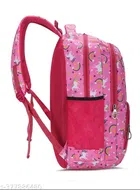 Polyester Backpack Bag, Pink