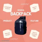 Rubber Backpack for Men & Women, Black