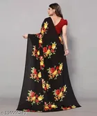 Georgette Abstract Saree for Women 