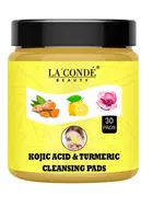Laconde 30 Pcs Kojic Acid & Turmeric Cleansing Pads 