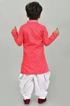 Cotton Printed Kurta with Patiyala Set for Boys 