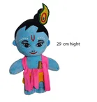 Synthetic 3 Pcs Rakhi with Laddu Gopal Teddy 