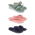 Combo of Heels with Slippers for Women 