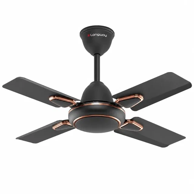 Longway Kiger P1 600 mm 4 Blade Ceiling Fan  (Ultra High Speed | Smoked Brown | Pack of 1)