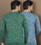 Printed Round Neck Polyester T-Shirts 