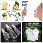Transparent Plastic Empty Refillable Reusable Fine Mist Spray Bottle Container for Sanitizer, Perfume, Travel, Home Care 