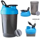 Polyester Printed Gym Bag with Shaker Bottle 