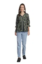 Cotton Printed Top for Women 