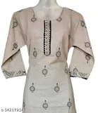 Cotton Blend Printed Kurti for Women 