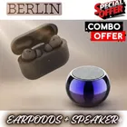 Wireless Bluetooth Speaker + Earbuds With Charging Case, 5.4 Bluetooth Version ,BLACK, 