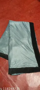 Lycra Blend Solid Saree for Women 