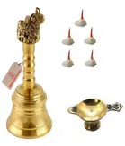 Brass Pooja Mandir Kit 