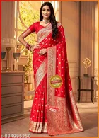Zari Woven Kanjeevaram Saree for Women 