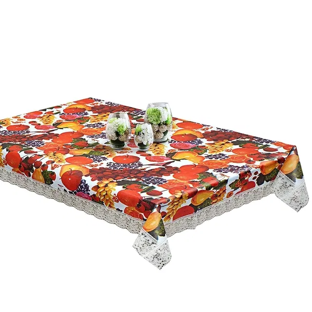 PVC Table Cover (Multicolor, 40x60 Inches)