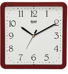 Plastic Ajanta Wall Clock (Red, 22 cm)