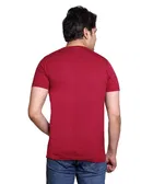 Cotton Blend Printed T-shirt for men, Red 