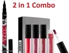 Liquid Lipstick with 36H Eyeliner for Women 
