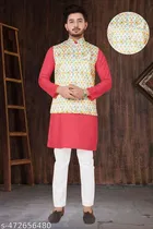Cotton Koti Kurta Set for Men 