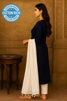 Cotton Embroidered Kurti for Women 