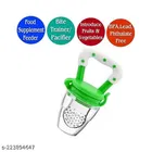 Combo Of 3 Waterproof Bibs With Silicone Fruit Feeder