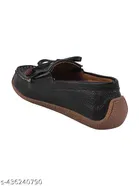Shoetopia Solid Synthetic Loafers for Girls 