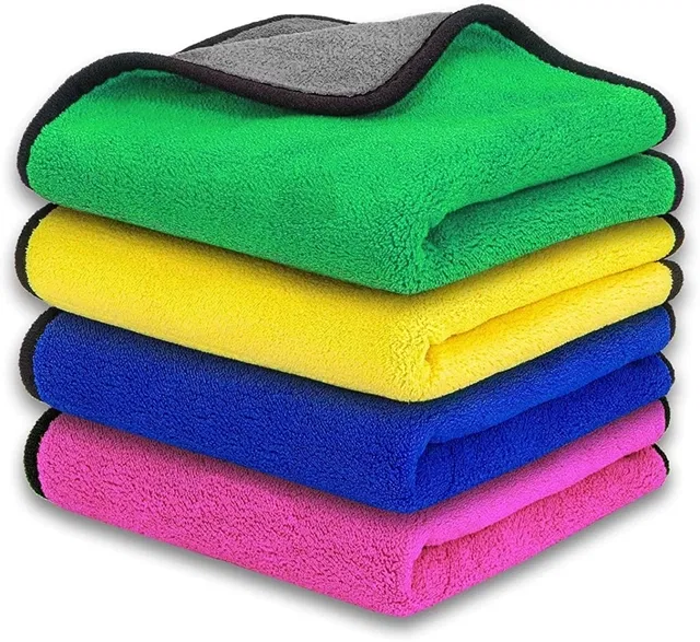 Neekshaa Microfiber Towel (Multicolor, 40x40 cm, Pack of 4)