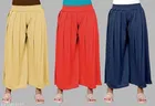 Palazzos for Women, Pack of 3 