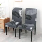 Polycotton Printed Chair Covers (Grey, 45x50 inches) (Pack of 2)