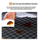 Krishna E PVC Waterproof Red Stripe Kitchen Apron 27Lx21W in 