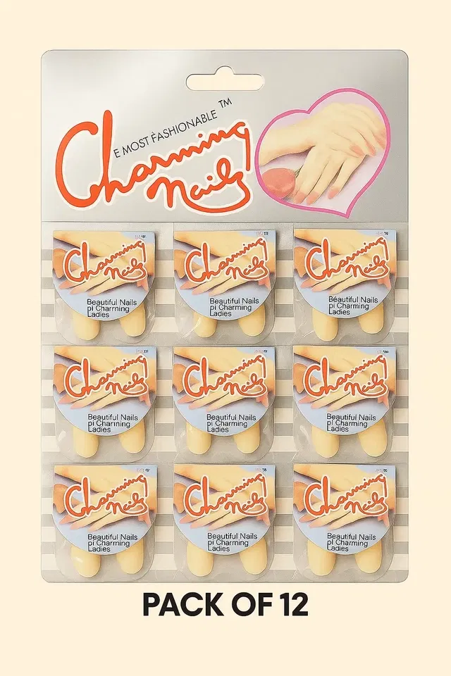 Almond Shape Nails (White) (Pack Of 12)