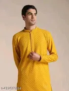 Embellished Mandarin Neck Kurta for Men 