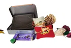 Alloy 2 Pcs Rakhi with Wallet & Chocolate 