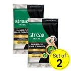 Streax Insta Shampoo Hair Colour Natural Black 1, 2X18 ml (Pack Of 2)