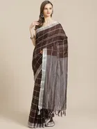 Cotton Silk Ethnic Motif Saree for Women 
