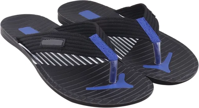 Slippers for Men (Blue & Black, 9)
