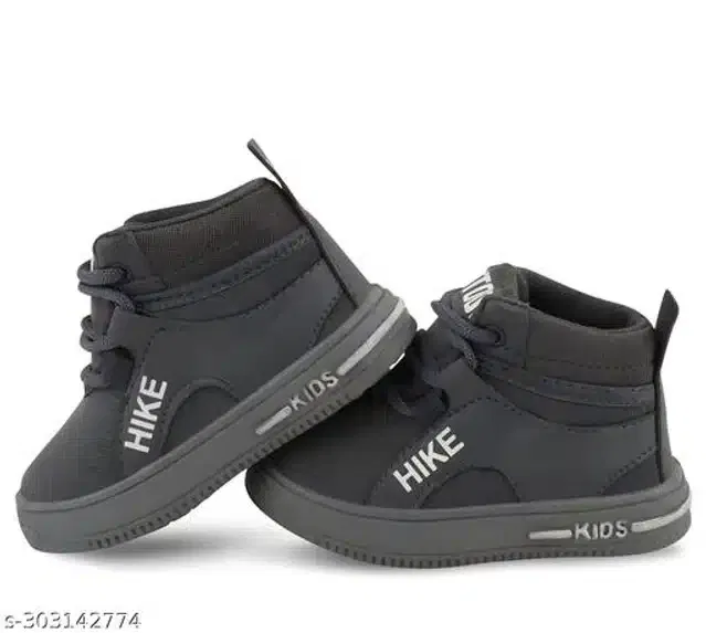 Casual Shoes for Boys (Grey, 3.5-4 Years)