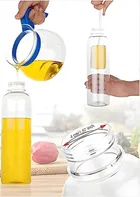 1 Litre Food-Grade Plastic Transparent Oil Dispenser For Cooking 